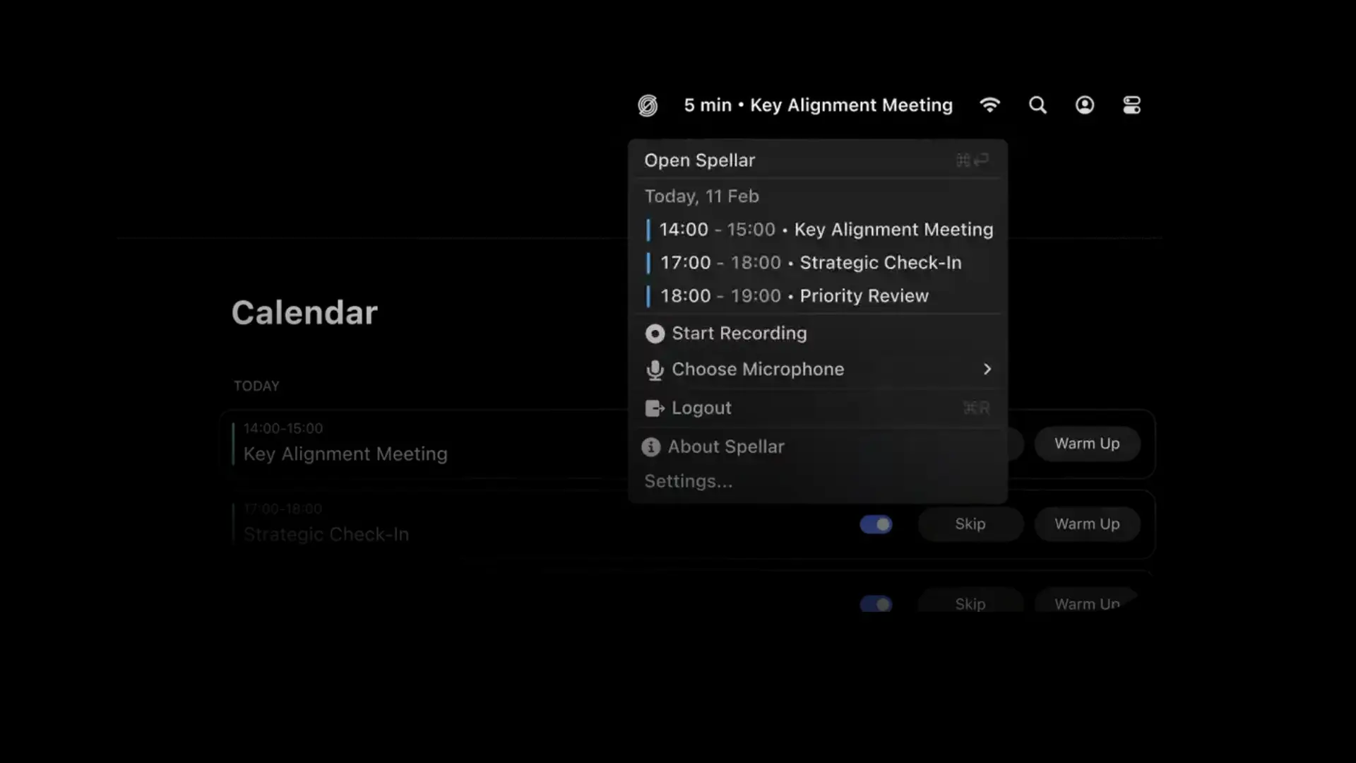 Spellar AI Never Miss a Meeting