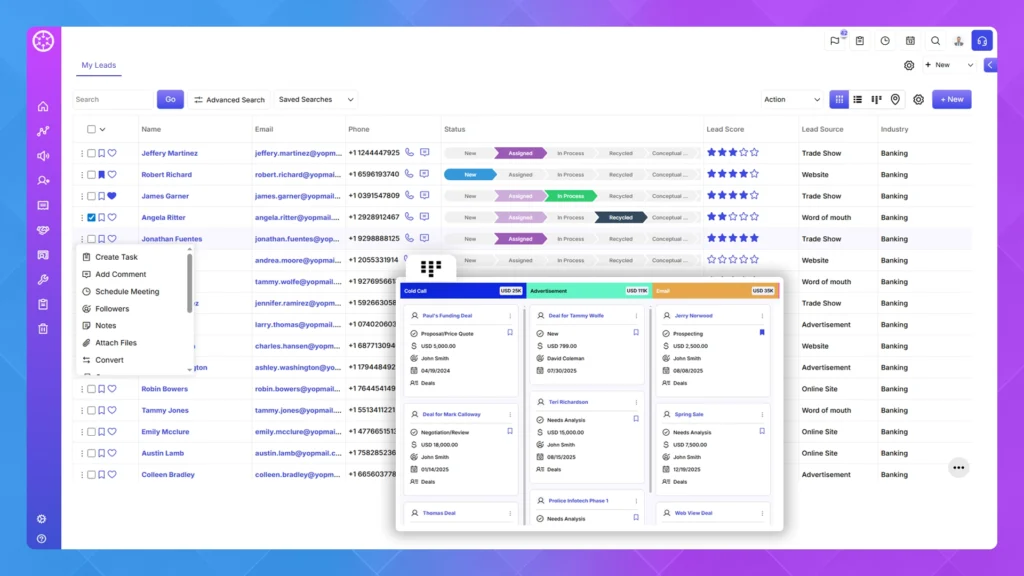 Lead Management Convergehub