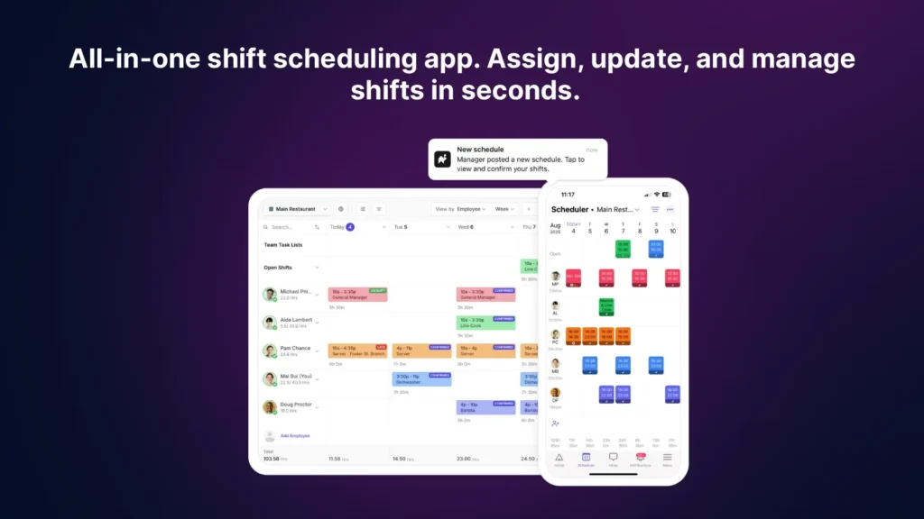 Camelo All-in-one shift scheduling app