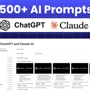 1500+ Prompts for ChatGPT and Claude AI